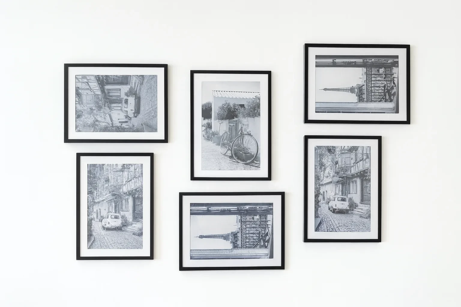 Zwarte fotolijsten 50 x 70