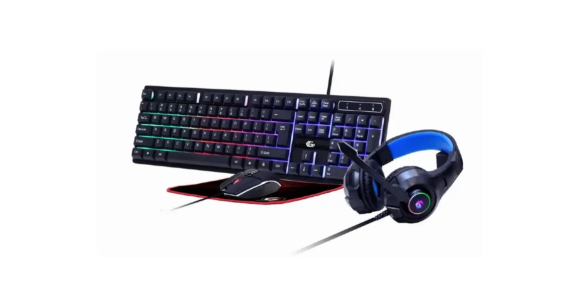 4 in 1 backlight gaming kit "Ghost"