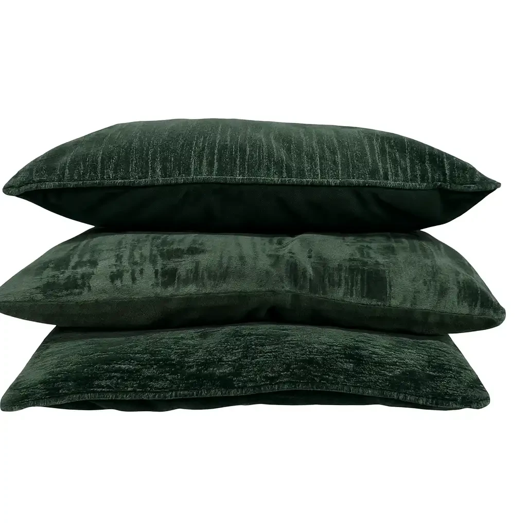 Groene velour-kussens