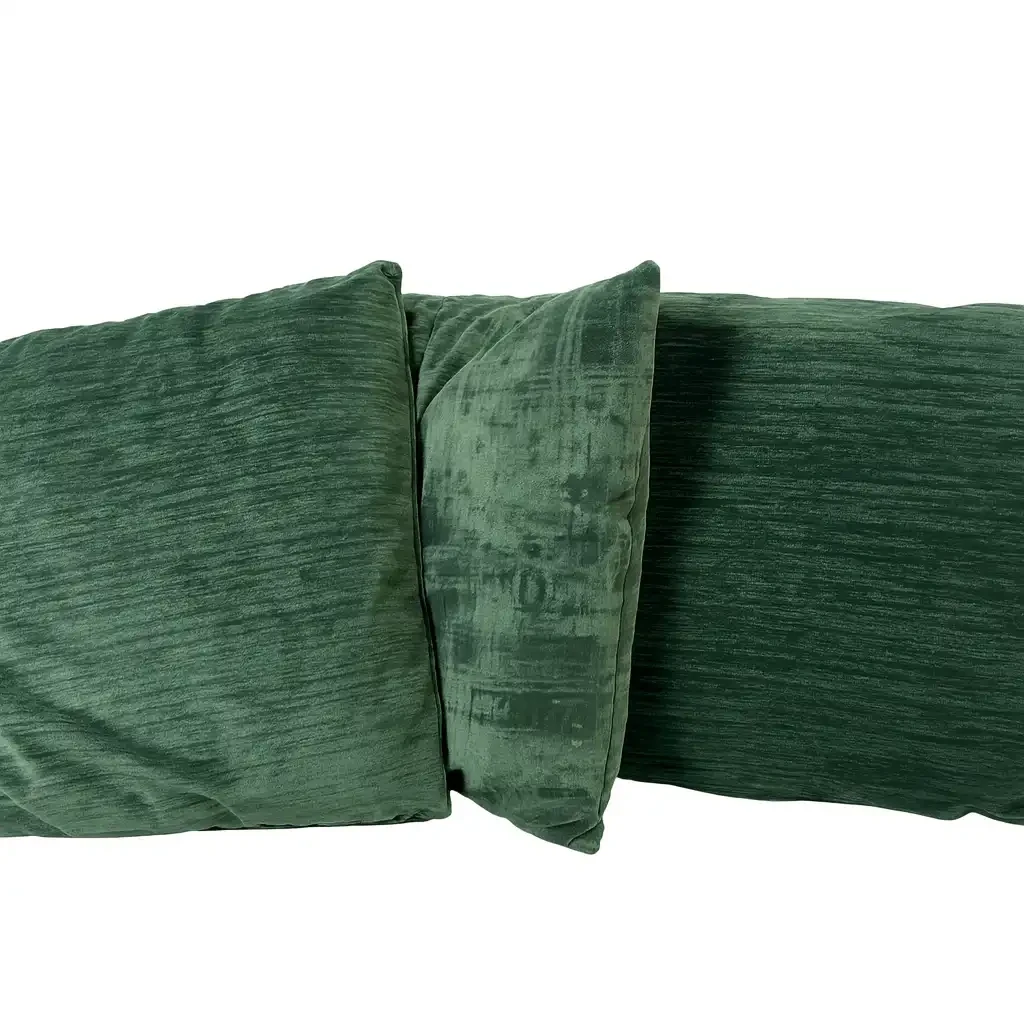 Groene velour-kussens
