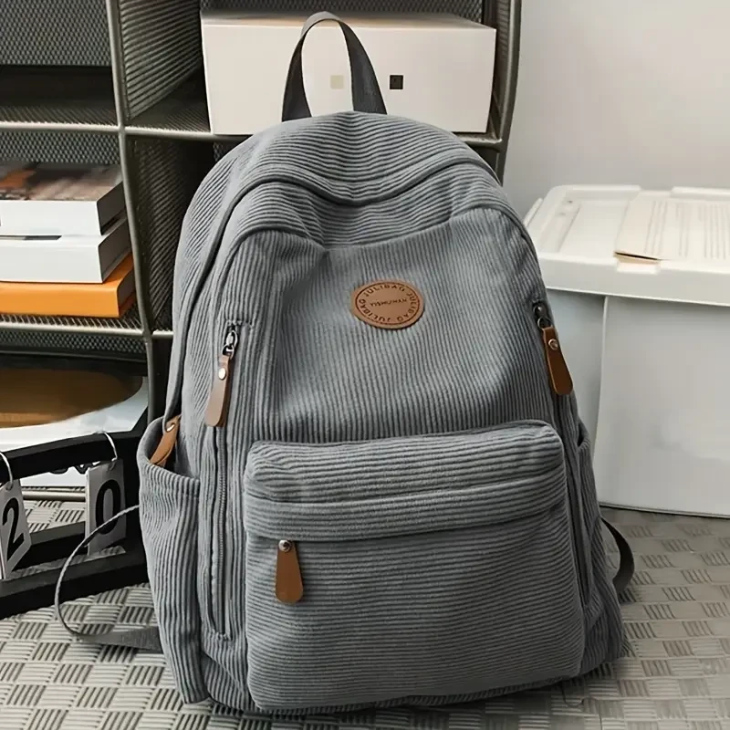 Corduroy rugtas in verschillende kleuren