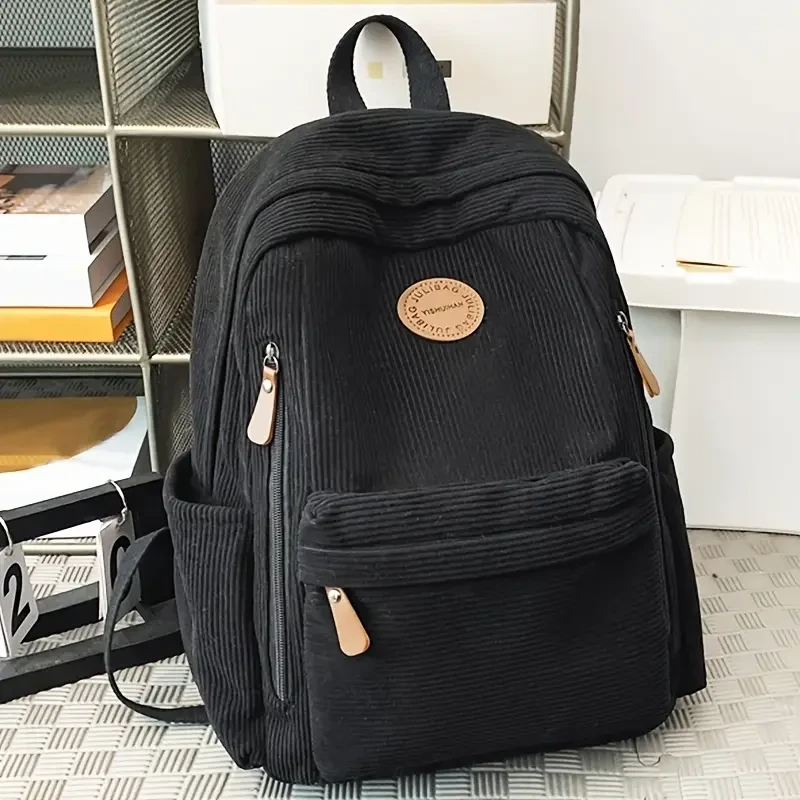 Corduroy rugtas in verschillende kleuren