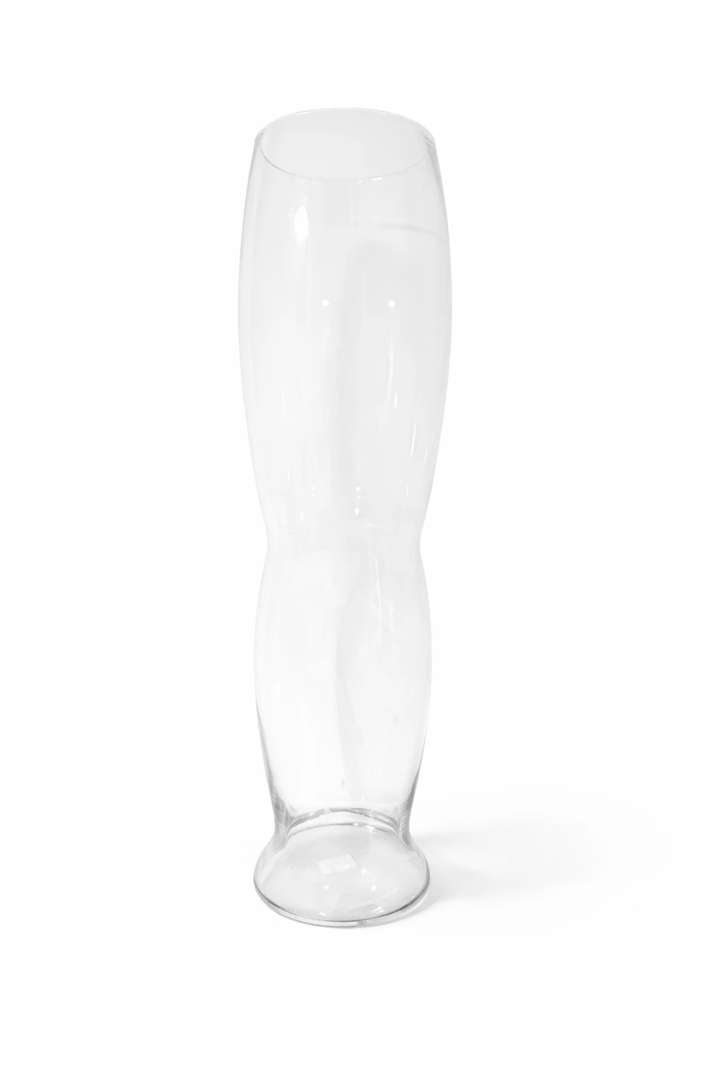 Glazen design siervaas (transparant)