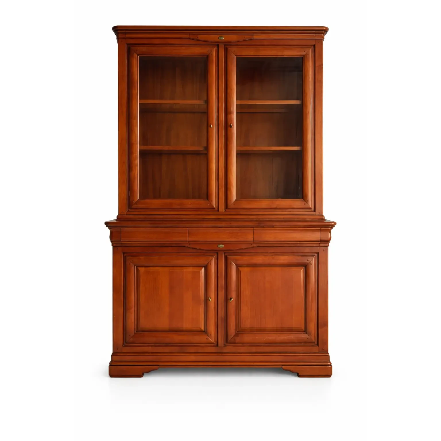 Kersen buffetkast met glazen deuren