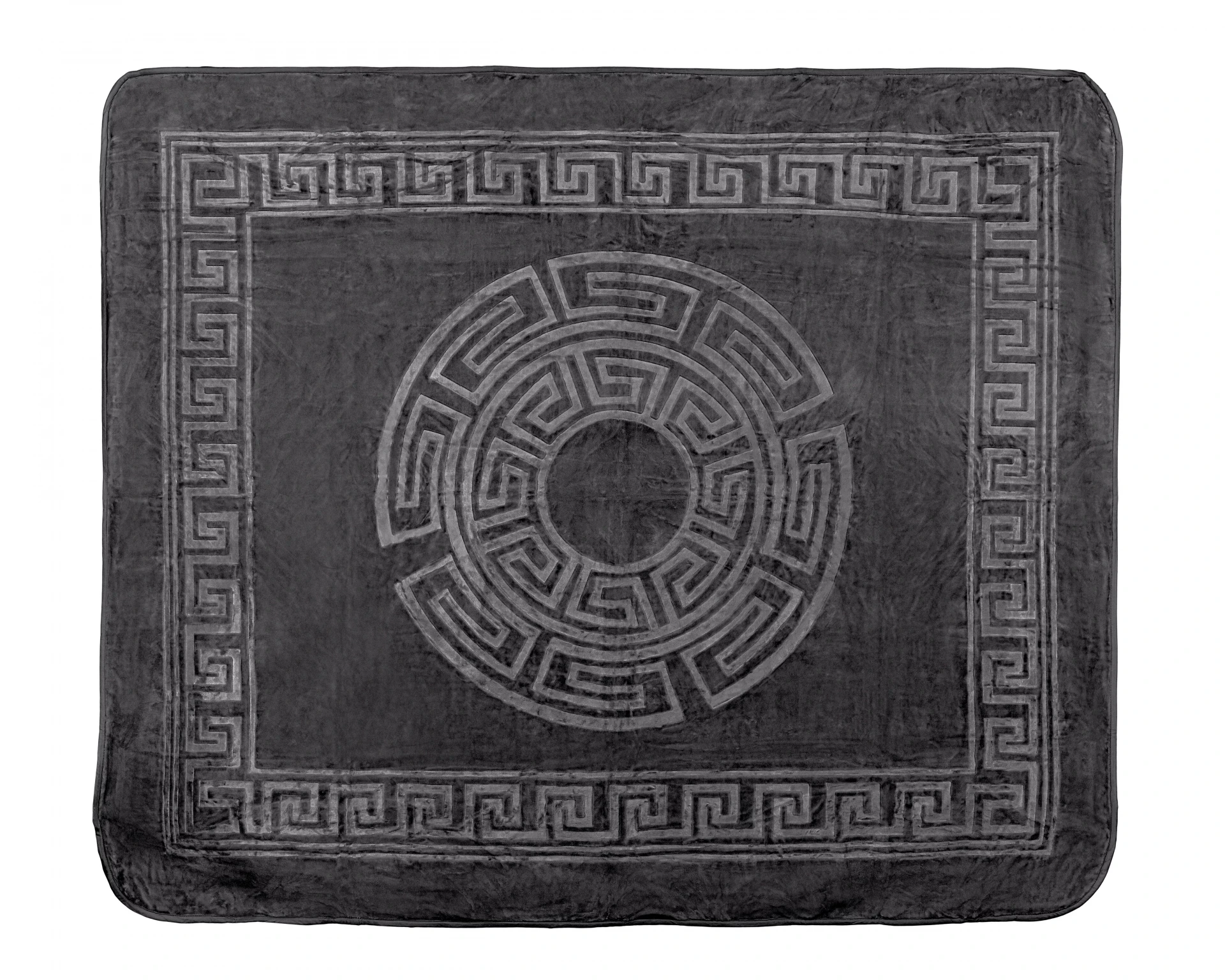 Warme fleece deken 200x240 cm – crème of antraciet