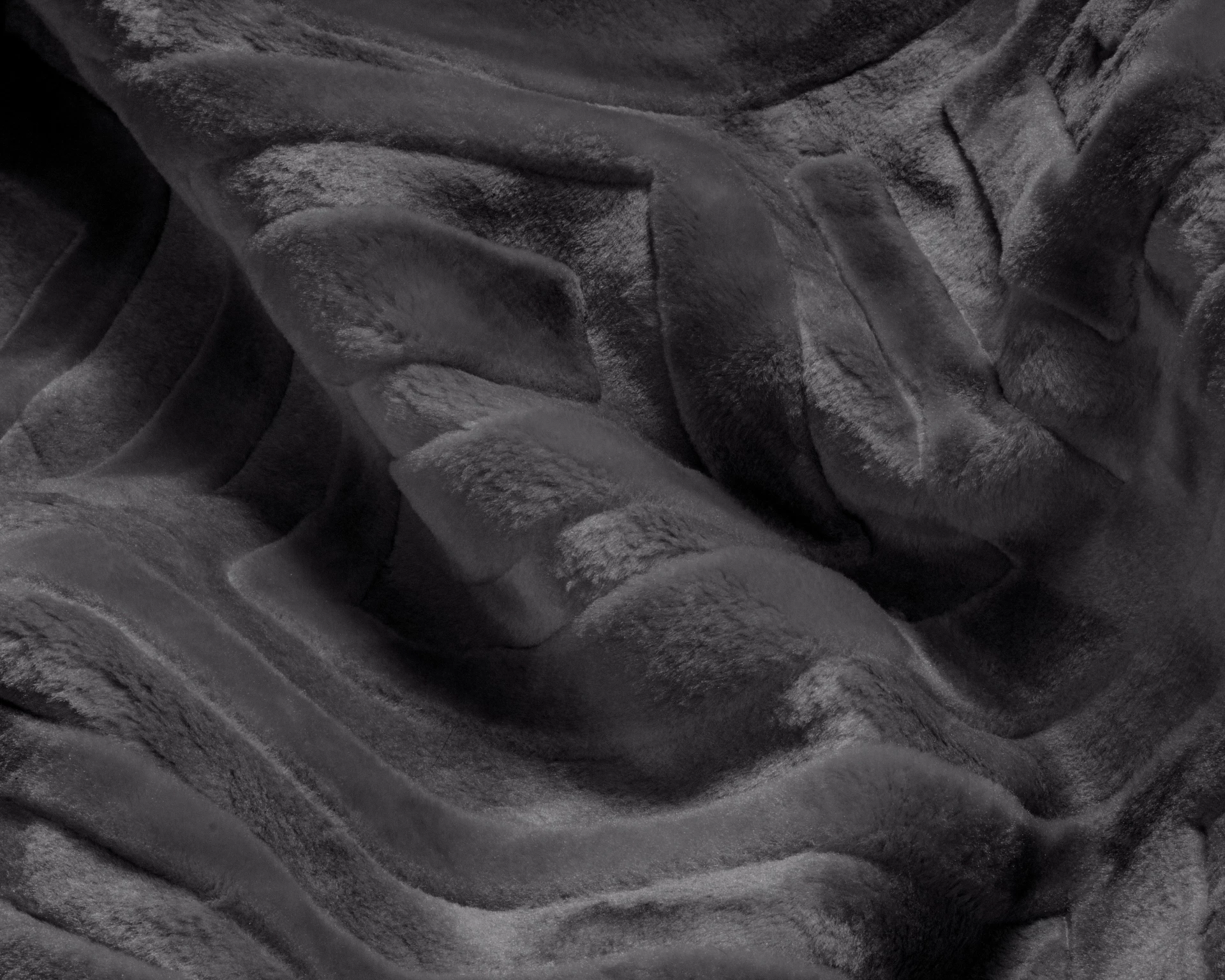 Warme fleece deken 200x240 cm – crème of antraciet