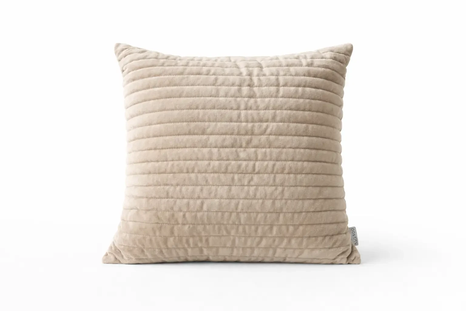 Zacht fluwelen kussen met quilted structuur (50 x 50 cm)