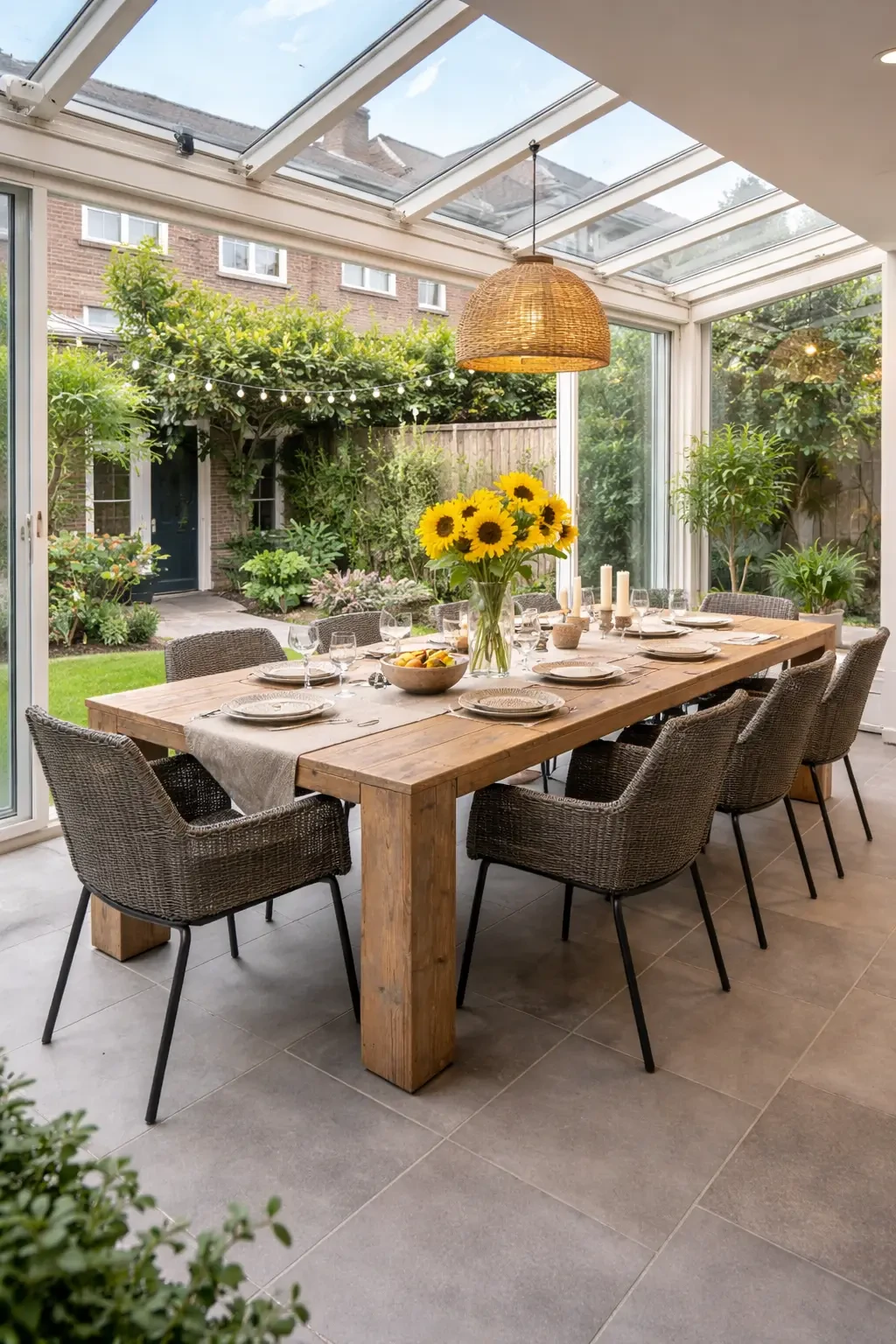 Handgemaakte steigerhouten tafel 300 cm