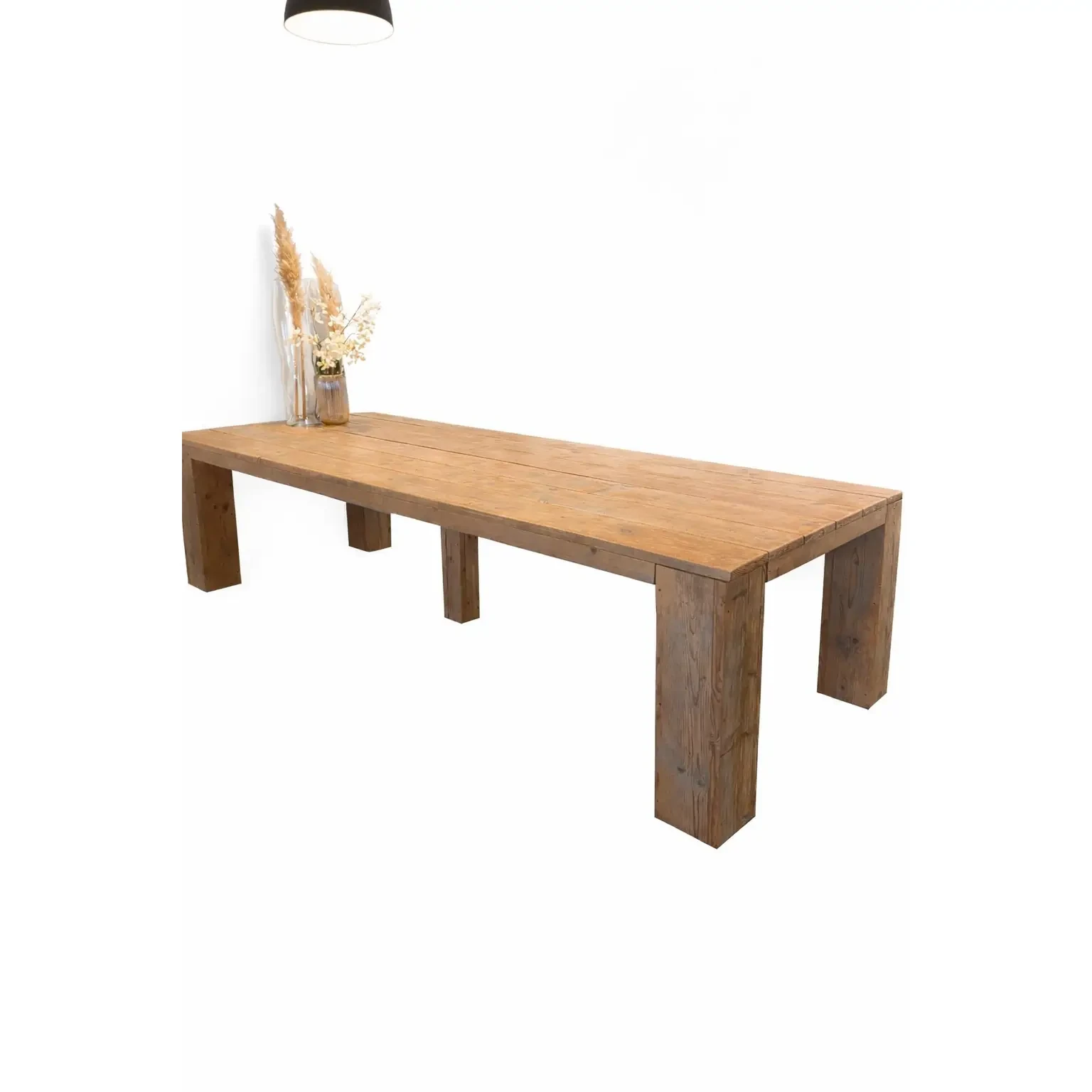 Steigerhouten tafel 300 cm voor kantoor en werkruimte