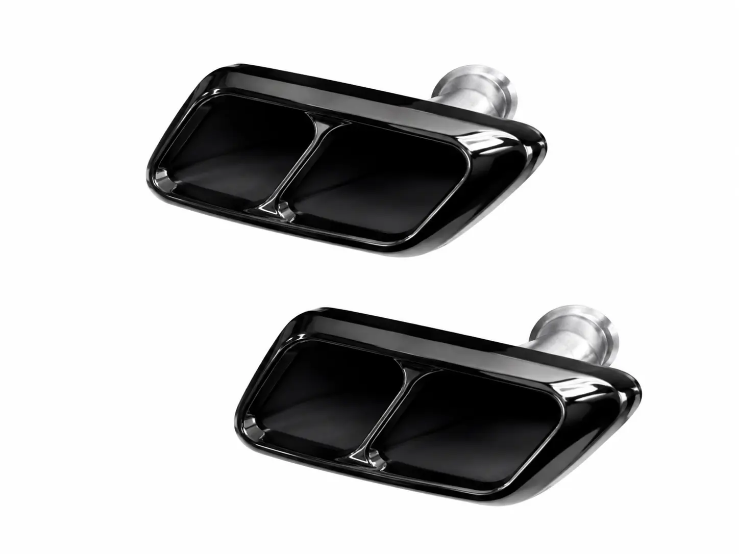 Uitlaat-sierstukken voor Range Rover Sport (2013–2021) – Hoogglans Zwart – Set van 2